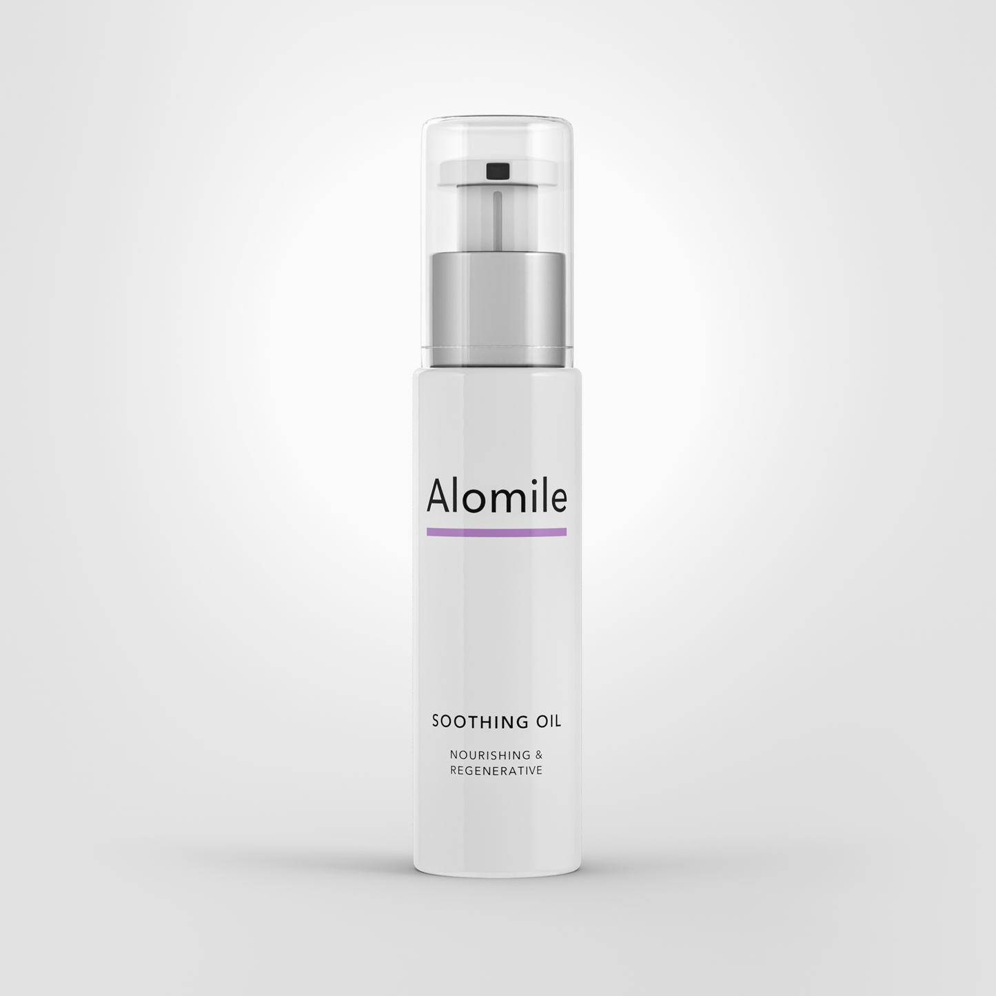 alomile bottle render, a natural solution for dermatitis, eczema, and atopic dermatitis relief