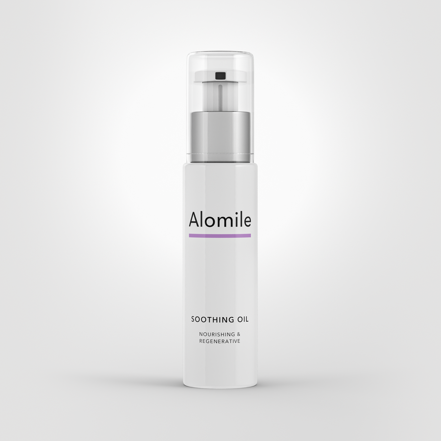 alomile bottle render, a natural solution for dermatitis, eczema, and atopic dermatitis relief