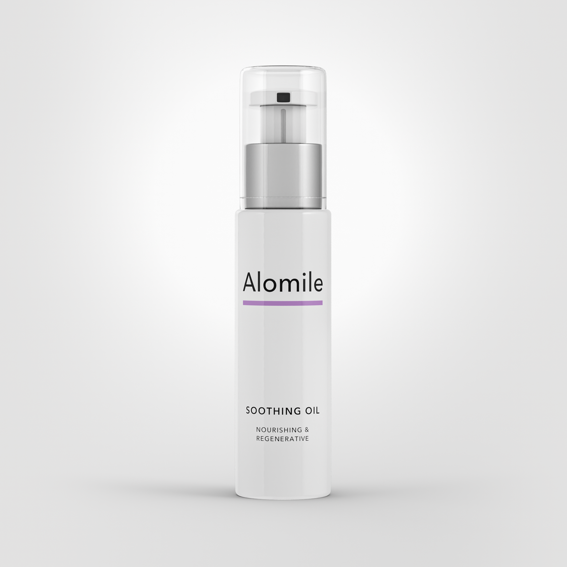alomile bottle render, a natural solution for dermatitis, eczema, and atopic dermatitis relief